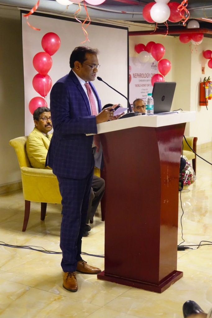Doctor Kiran Kumar Mukku Best Nephrologist of kukatpally in a conference